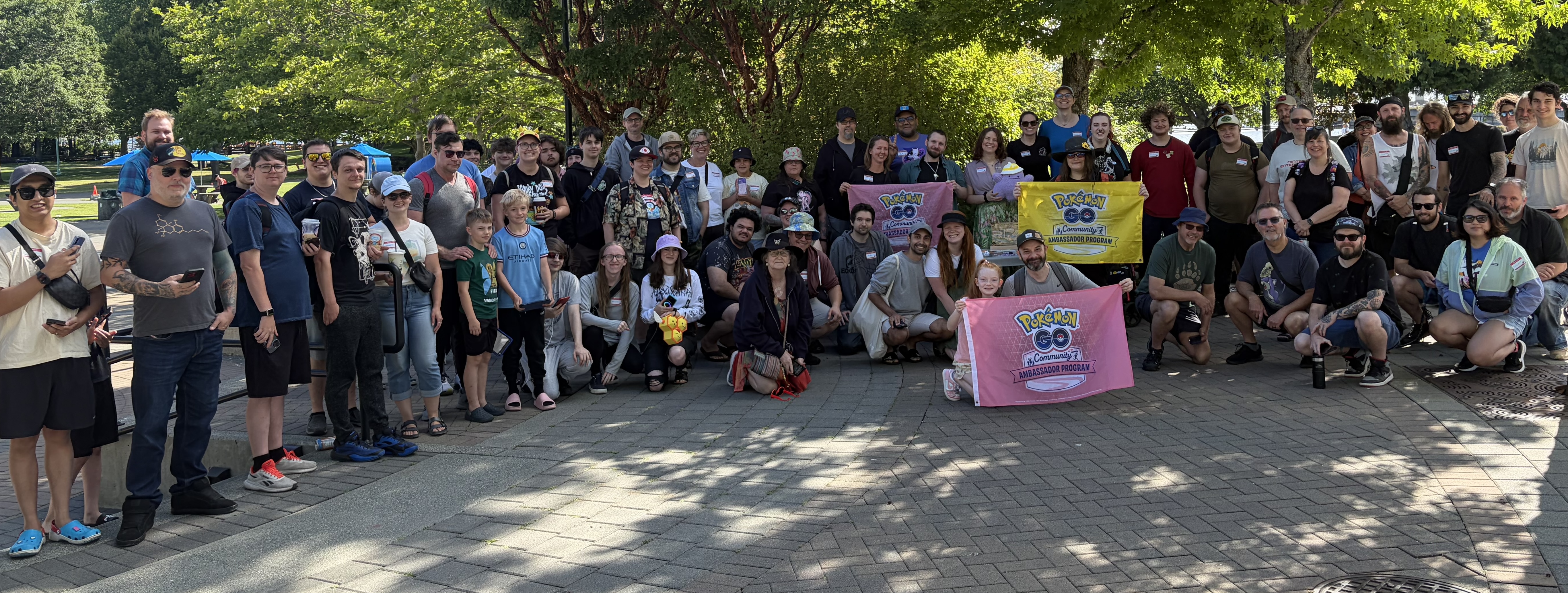 The Team Rocket Nanaimo community gathered together at a Pokémon GO event